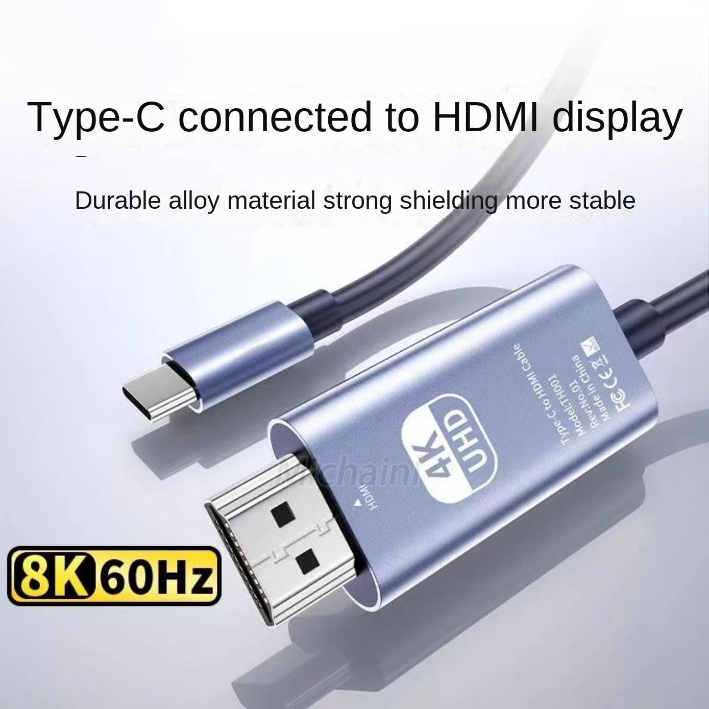 CŸ-HDMI  ̺, HDMI ȣȯ  ̺,  PC ƺ  Ʈ º ȭ̿, 4K 60Hz
